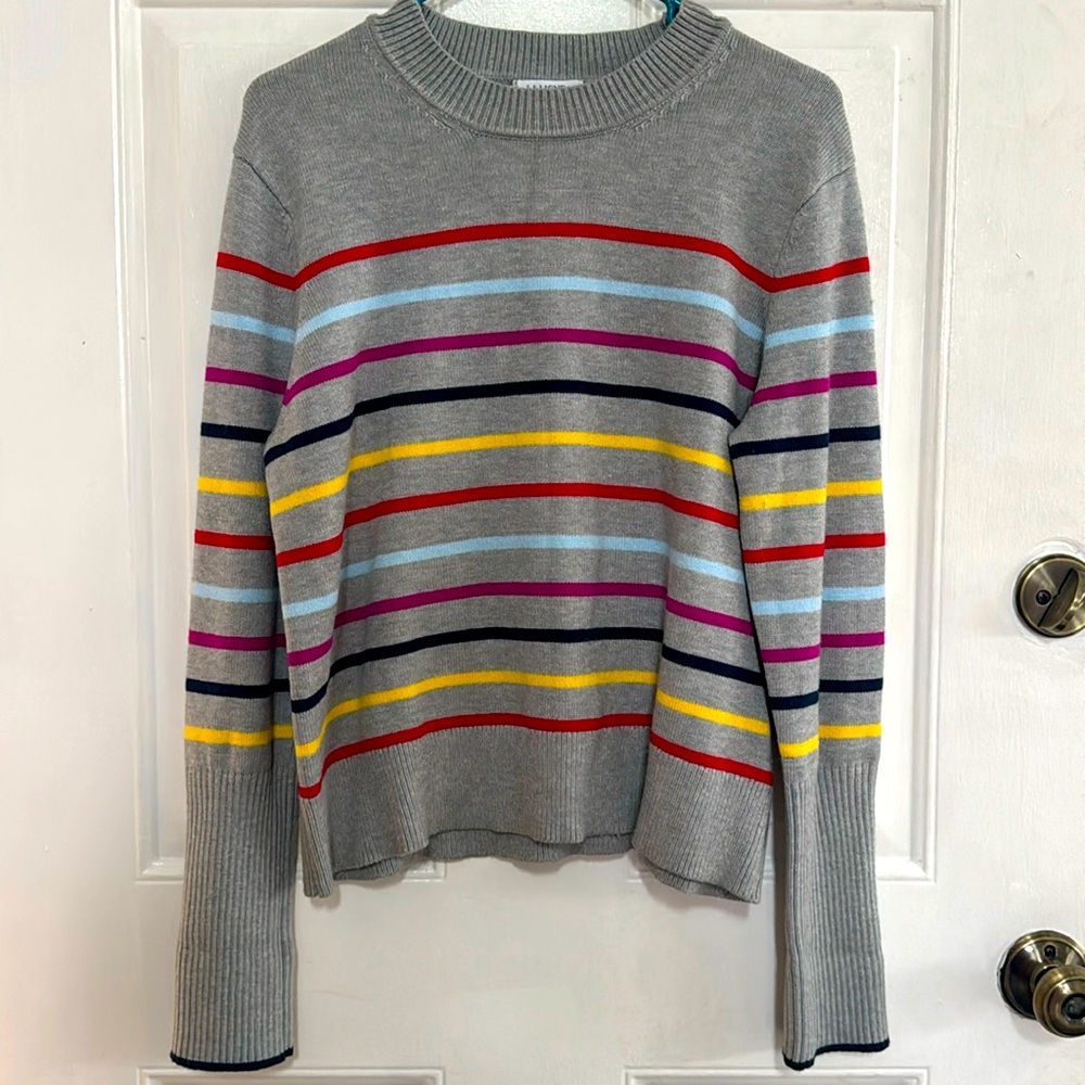 La Ligne for Target Cashmere Blend Colorful Striped Sweater Large